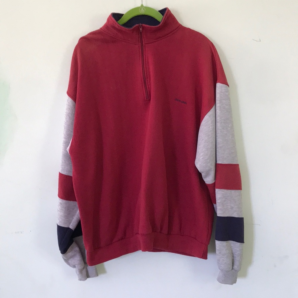 Pierre Cardin Quarter Zip Pullover Sweater/Swearshirt Sz XL
